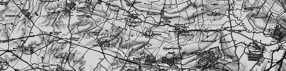 Old map of Whitleather Lodge in 1898
