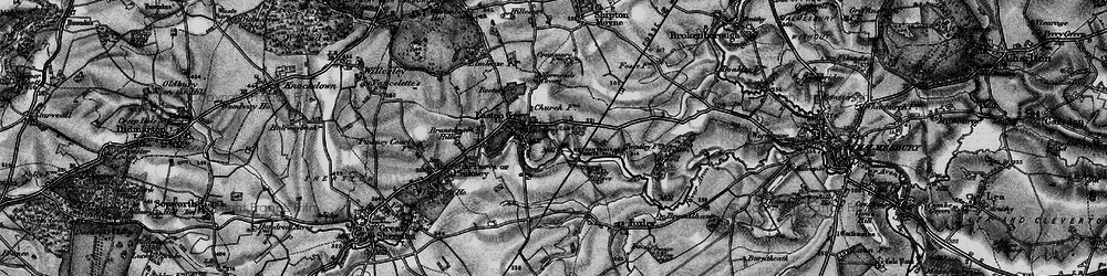 Old map of Easton Grey in 1897