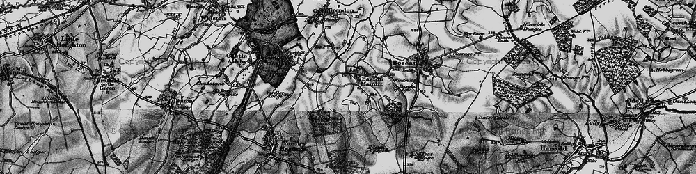 Old map of Easton Maudit in 1898
