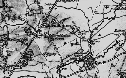 Old map of Easton Town in 1898