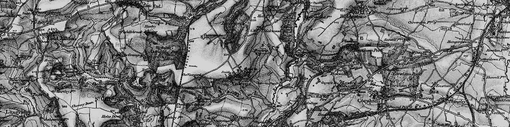 Old map of Eastrip in 1898