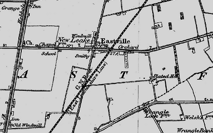 Old map of Bell Water Drain in 1899