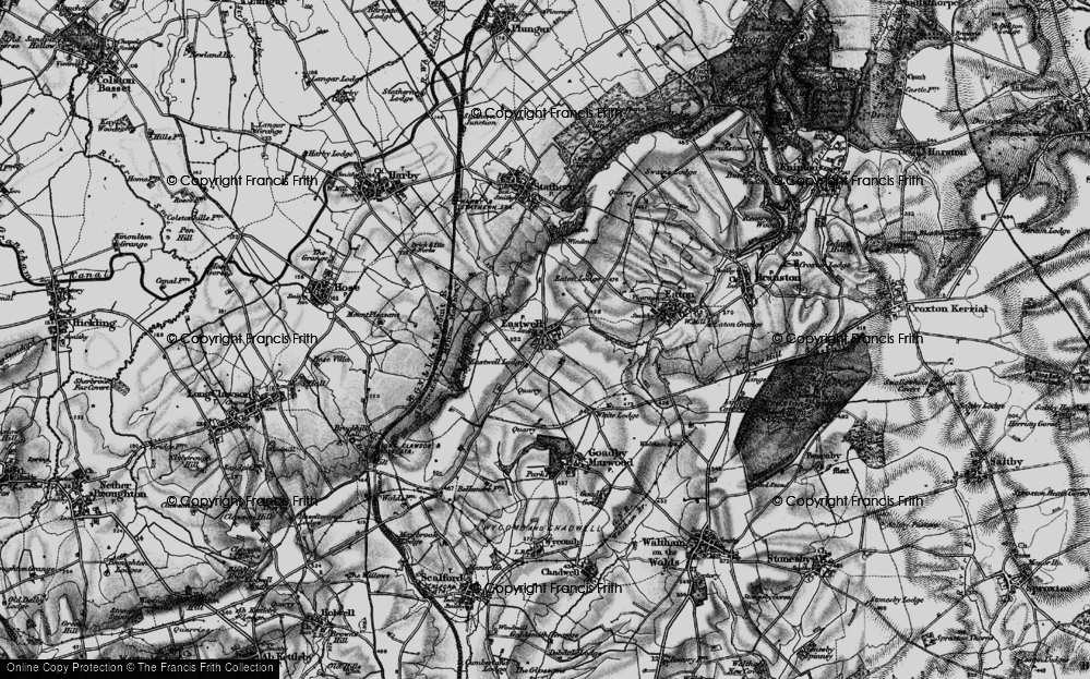 Old Map of Eastwell, 1899 in 1899