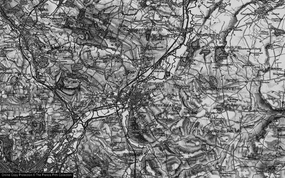 Old Map of Eastwood, 1896 in 1896