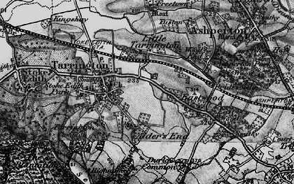 Old map of Eastwood in 1898