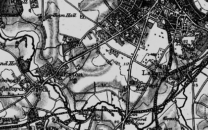 Old map of Eaton in 1898