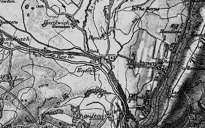 Old map of Eaton in 1899