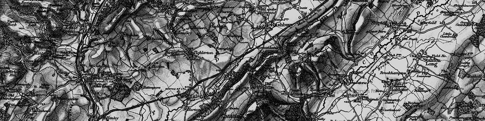 Old map of Eaton in 1899