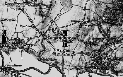 Old map of Eaton Constantine in 1899