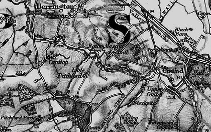 Old map of Eaton Mascott in 1899