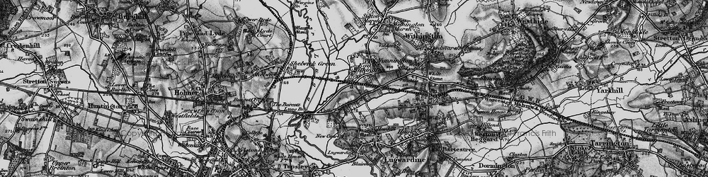 Old map of Withies in 1898