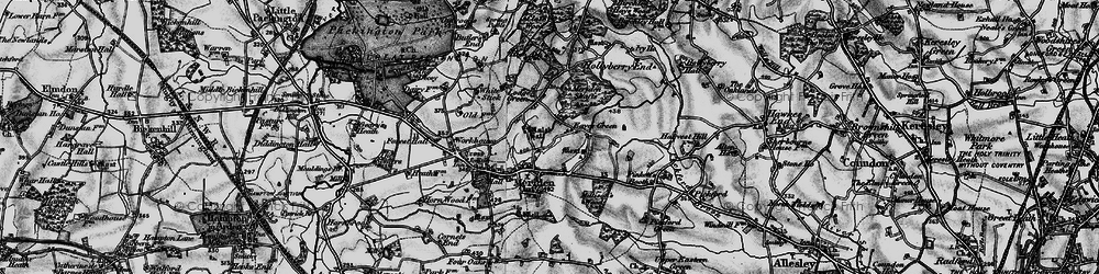 Old map of Meriden Ho in 1899