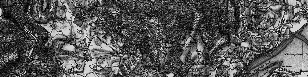 Old map of Eaves, The in 1896