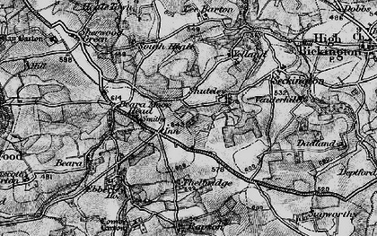 Old map of Beara Moor in 1898