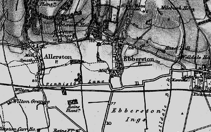 Old map of Allerston Partings in 1898