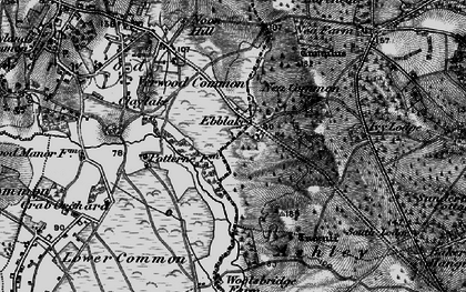Old map of Ebblake in 1895