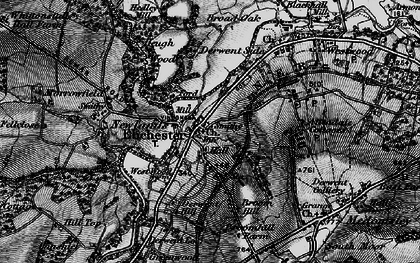 Old map of Ebchester in 1898