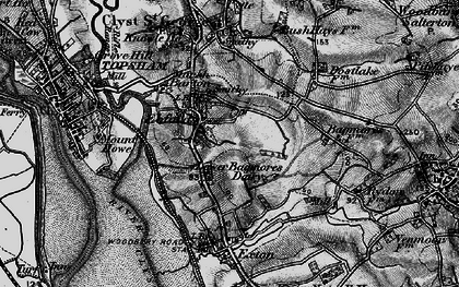 Old map of Ebford in 1898