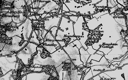 Old map of Wheatley in 1899