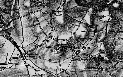 Old map of Ebrington in 1898