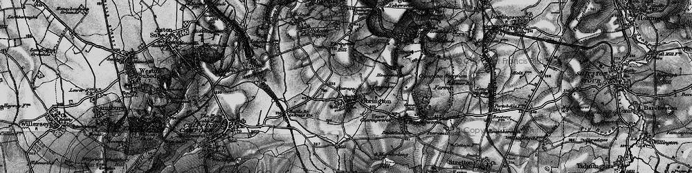 Old map of Ebrington in 1898