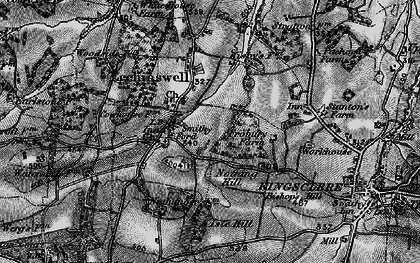 Old map of Ecchinswell in 1895