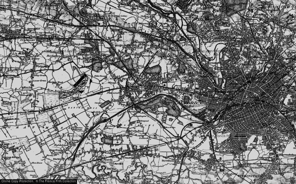 Old Map of Eccles, 1896 in 1896