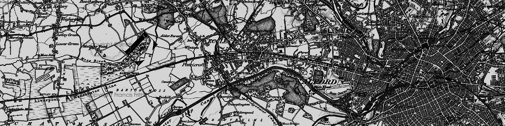 Old map of Eccles in 1896