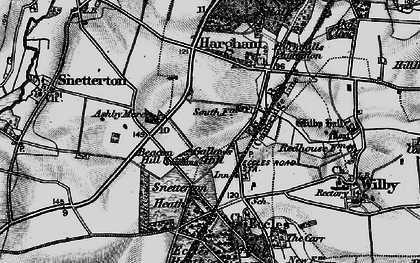 Old map of Eccles Road in 1898