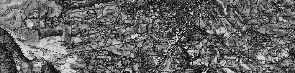 Old map of Ecclesall in 1896