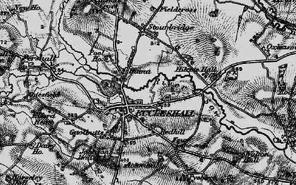 Old map of Eccleshall in 1897