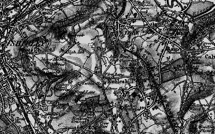 Old map of Five Lane Ends in 1898