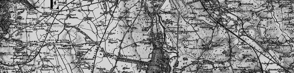 Old map of Eccleston in 1897