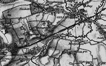 Old map of Eccliffe in 1898