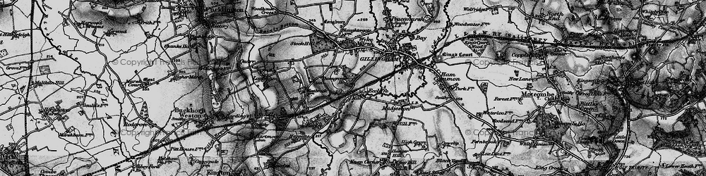 Old map of Eccliffe in 1898