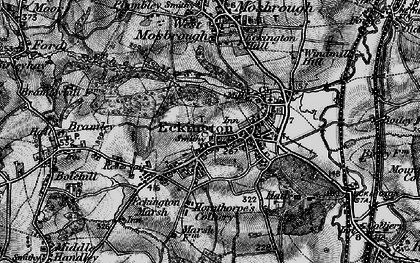 Old map of Eckington in 1896