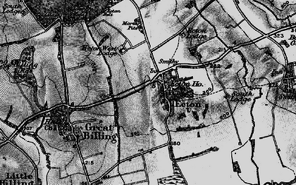 Old map of Ecton in 1898