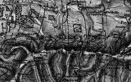 Old map of Edburton in 1895