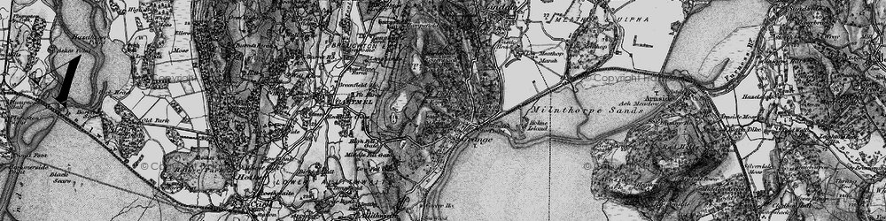 Old map of Blawith Point in 1898