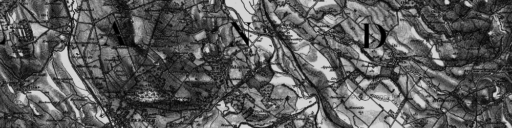Old map of Langwathby Moor in 1897