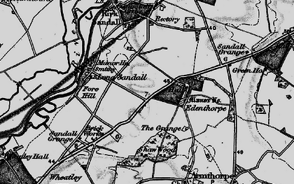 Old map of Edenthorpe in 1895