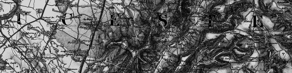 Old map of Edge in 1896