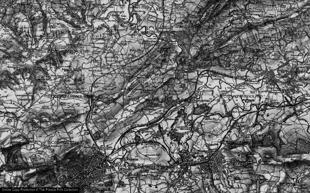 Old Map of Edge End, 1896 in 1896