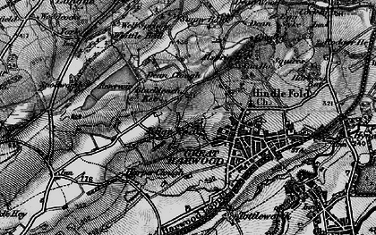 Old map of Edge End in 1896