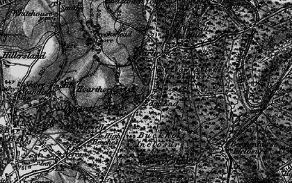 Old map of Edge End in 1896