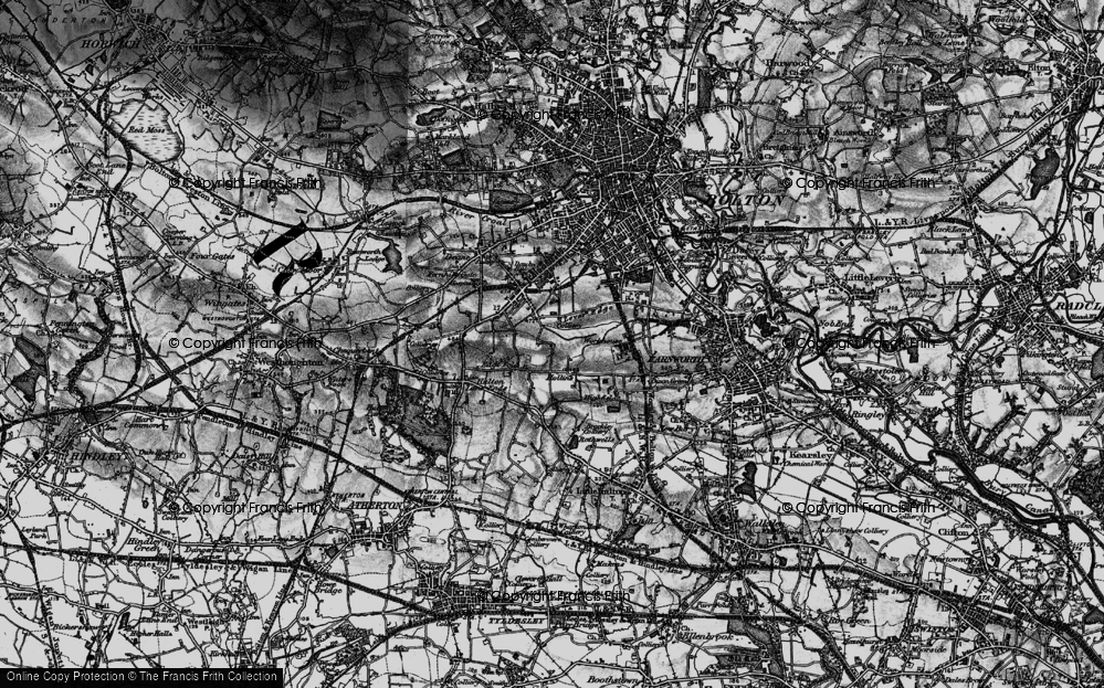 Old Map of Edge Fold, 1896 in 1896