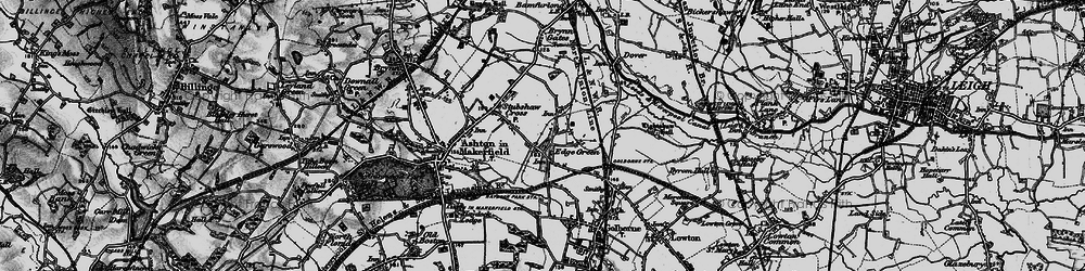 Old map of Edge Green in 1896