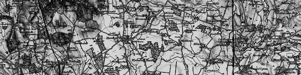 Old map of Wytheford Wood in 1899