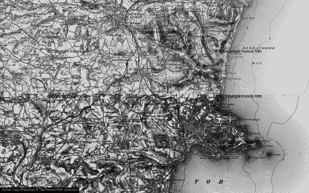 Old Map of Edginswell, 1898 in 1898