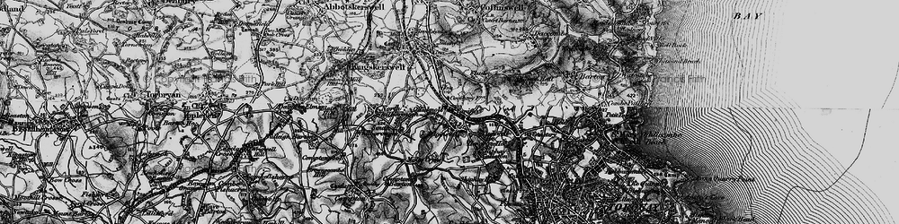 Old map of Edginswell in 1898